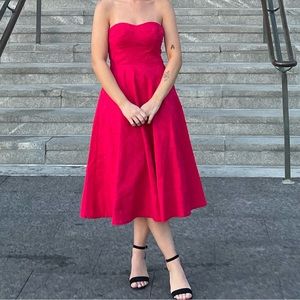 Anthropologie sweetheart midi dress